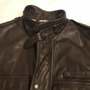 Burberry 100% Calf Leather Coat